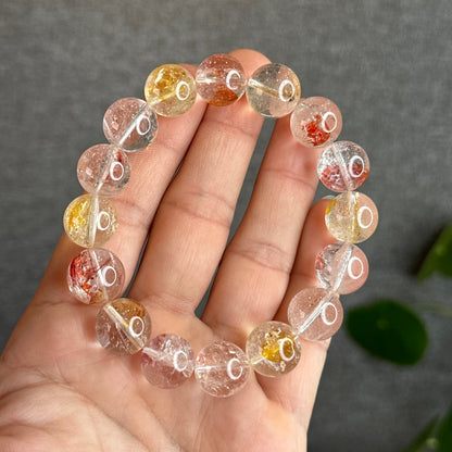 Koi Fish Quartz Bracelet Size 13 mm with Gem Review Certificate