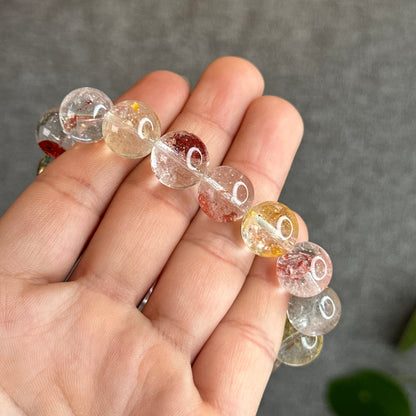 Koi Fish Quartz Bracelet Size 13 mm with Gem Review Certificate