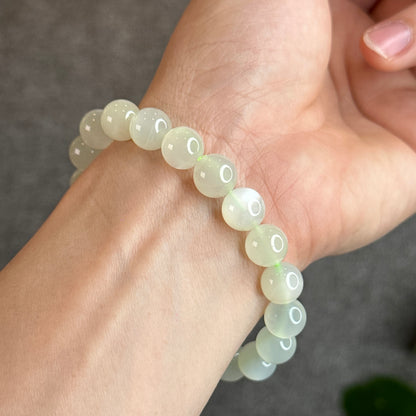 Green Moonstone Bracelet Size 10 mm