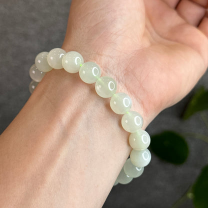 Green Moonstone Bracelet Size 10 mm