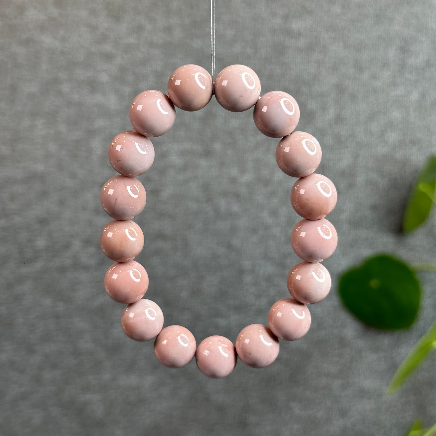 Pink Alashan Agate Bracelet Size 12-12.5 mm