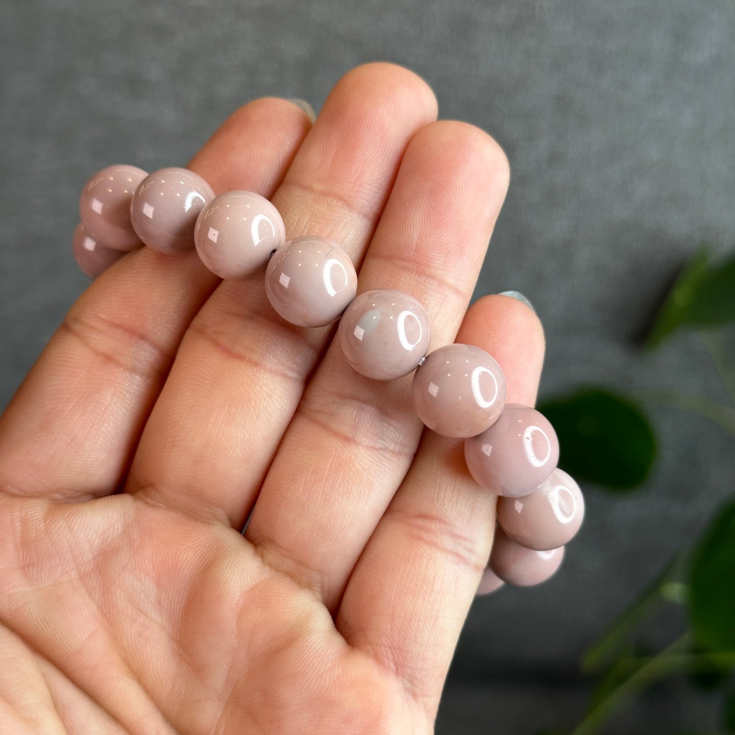 Pink Alashan Agate Bracelet Size 12-12.5 mm