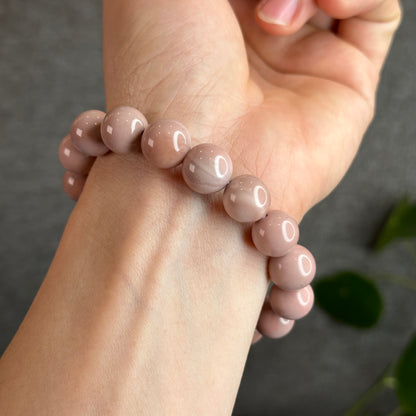 Pink Alashan Agate Bracelet Size 12-12.5 mm