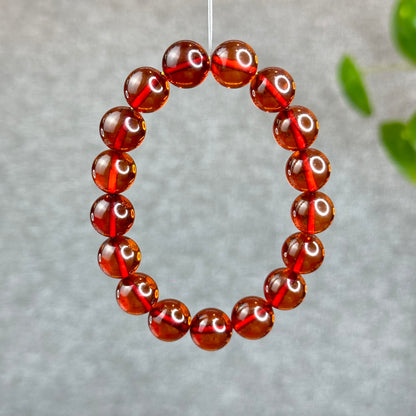 Natural Blood Amber Bracelet Size 11.3 mm