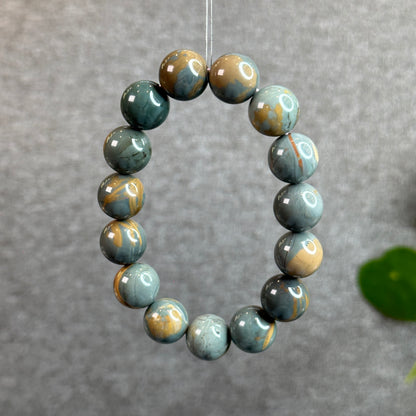 Blue Alashan Agate Bracelet 14.5-15 mm