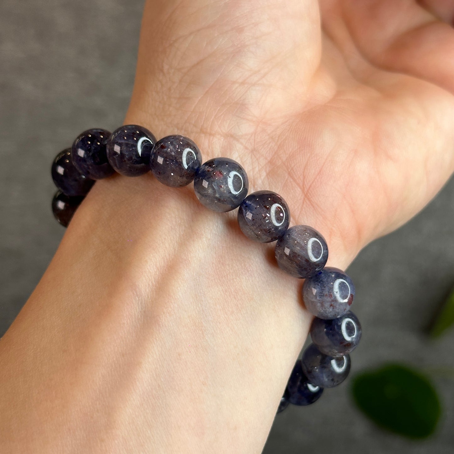 Sunstone Iolite Bracelet Size 10.5-11 mm