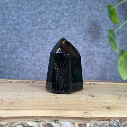 Natural Tourmaline with Iron and Hematite Tower 152 g