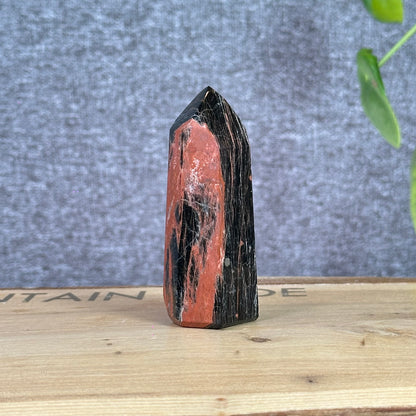 Tourmaline with Iron and Hematite Tower 79 g