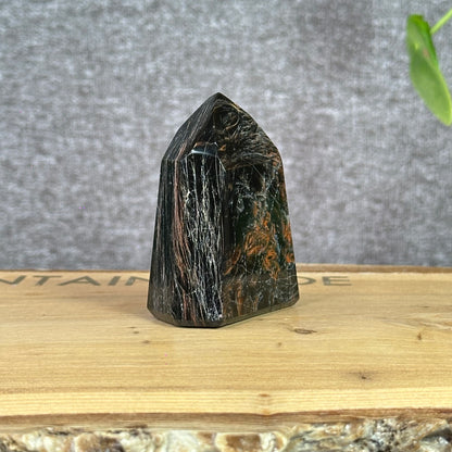 Tourmaline with Iron and Hematite Tower 107 g