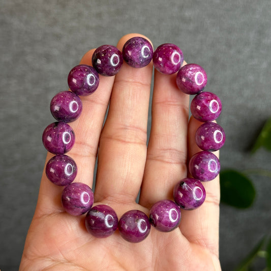 Natural Ruby Bracelet Size 12-13 mm