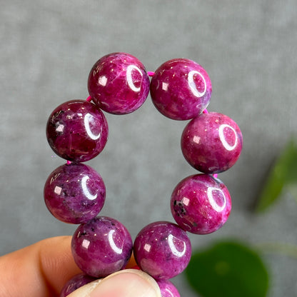 Natural Ruby Bracelet Size 12-13 mm
