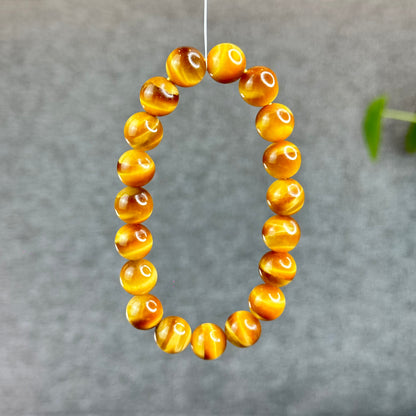 Natural Golden Tiger Eye Bracelet Size 10 mm