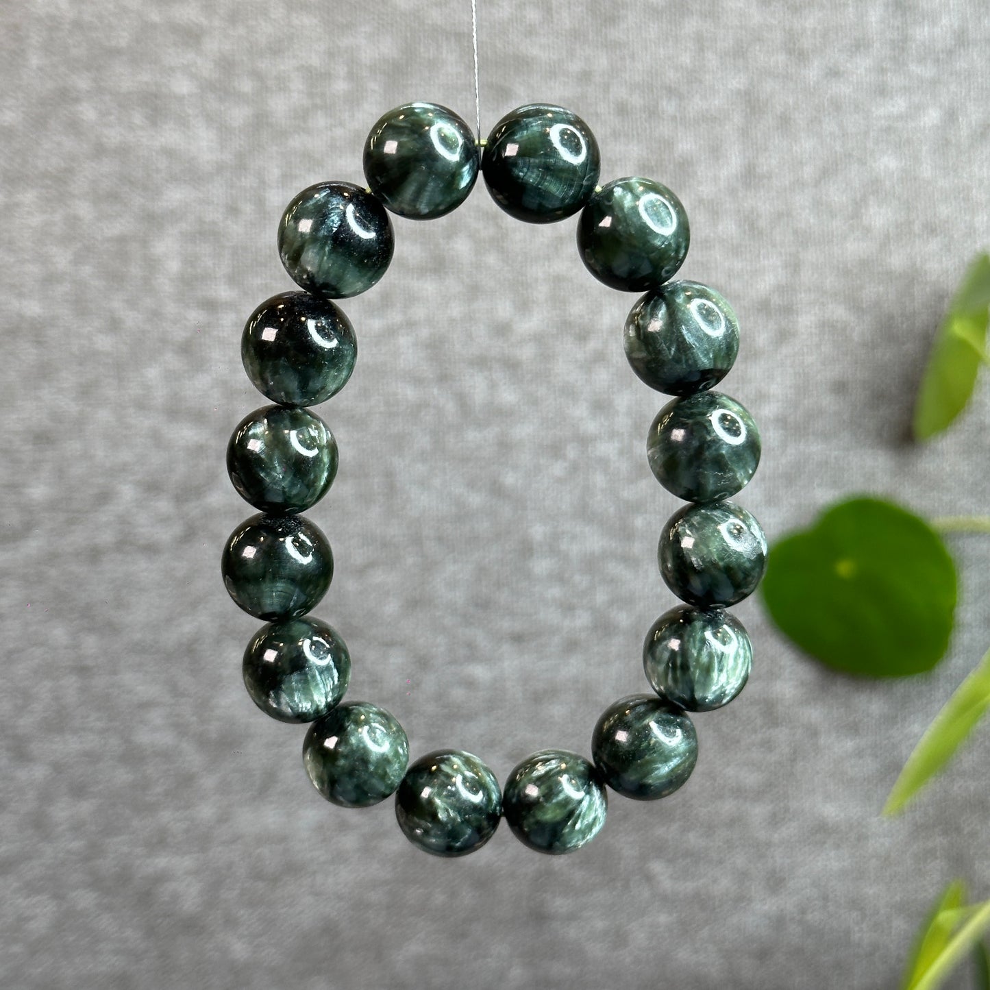 Seraphinite Bracelet Size 14-14.5 mm