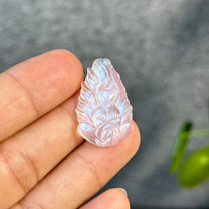 Nine Tailed Fox Moonstone Pendant