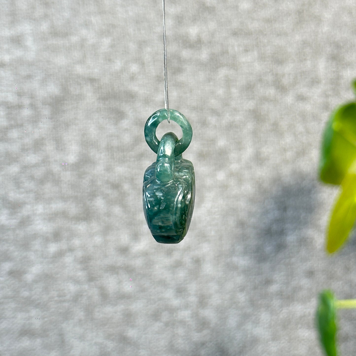 Nhu Y Abundant Lock Jadeite Jade Pendant