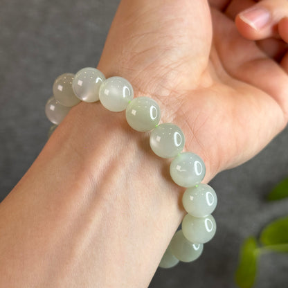 Green Moonstone Bracelet Size 12-12.5 mm