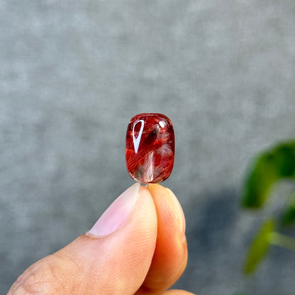 Lu Thong Red Rutilated Quartz Charm