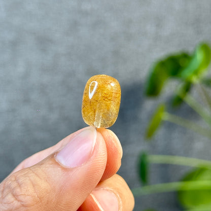 Lu Thong Golden Rutilated Quartz Charm