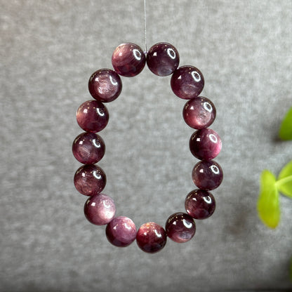 Purple Lepidolite  Bracelet Size 15 mm