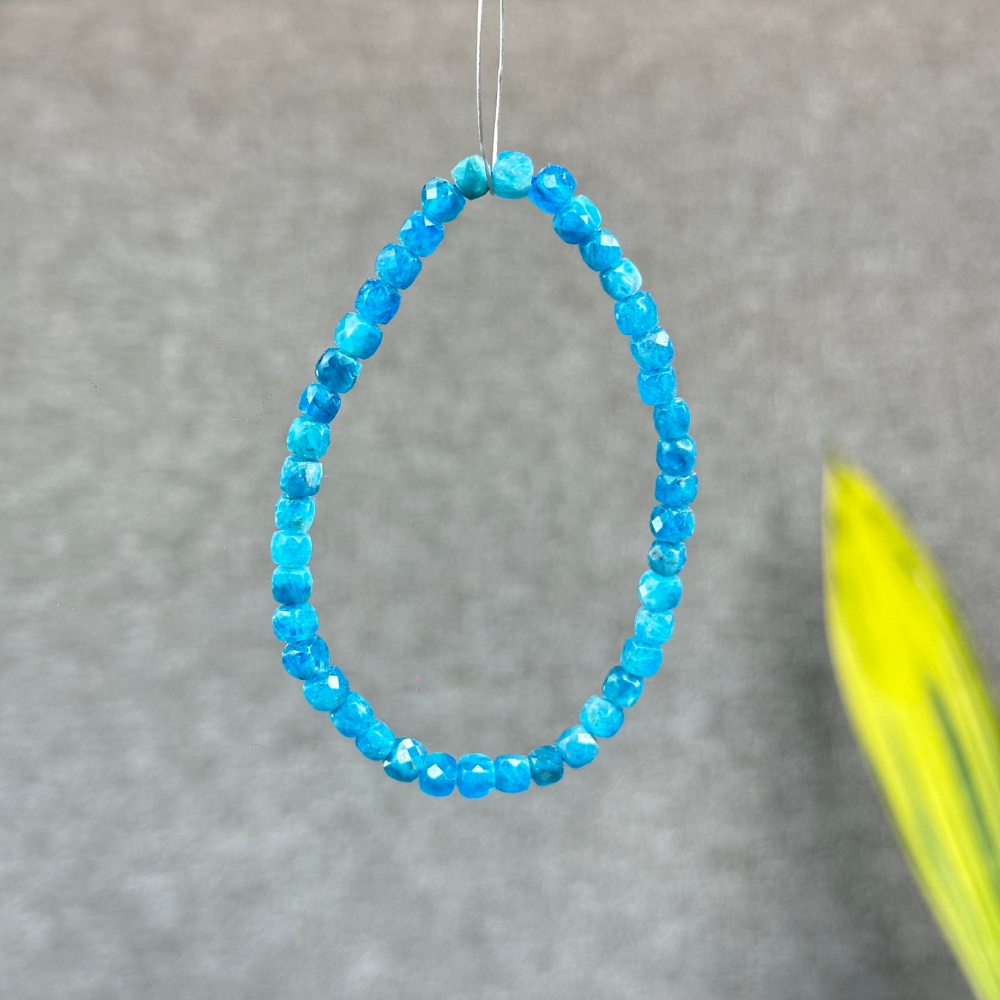 Natural Faceted Apatite Bracelet Size 4.3 mm