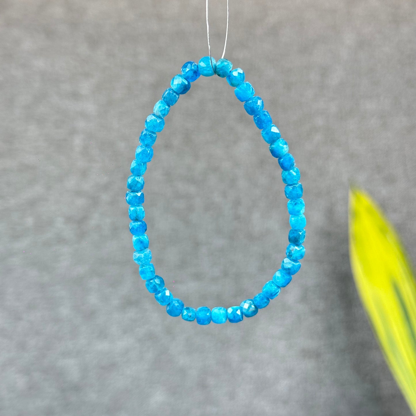 Natural Faceted Apatite Bracelet Size 4.3 mm