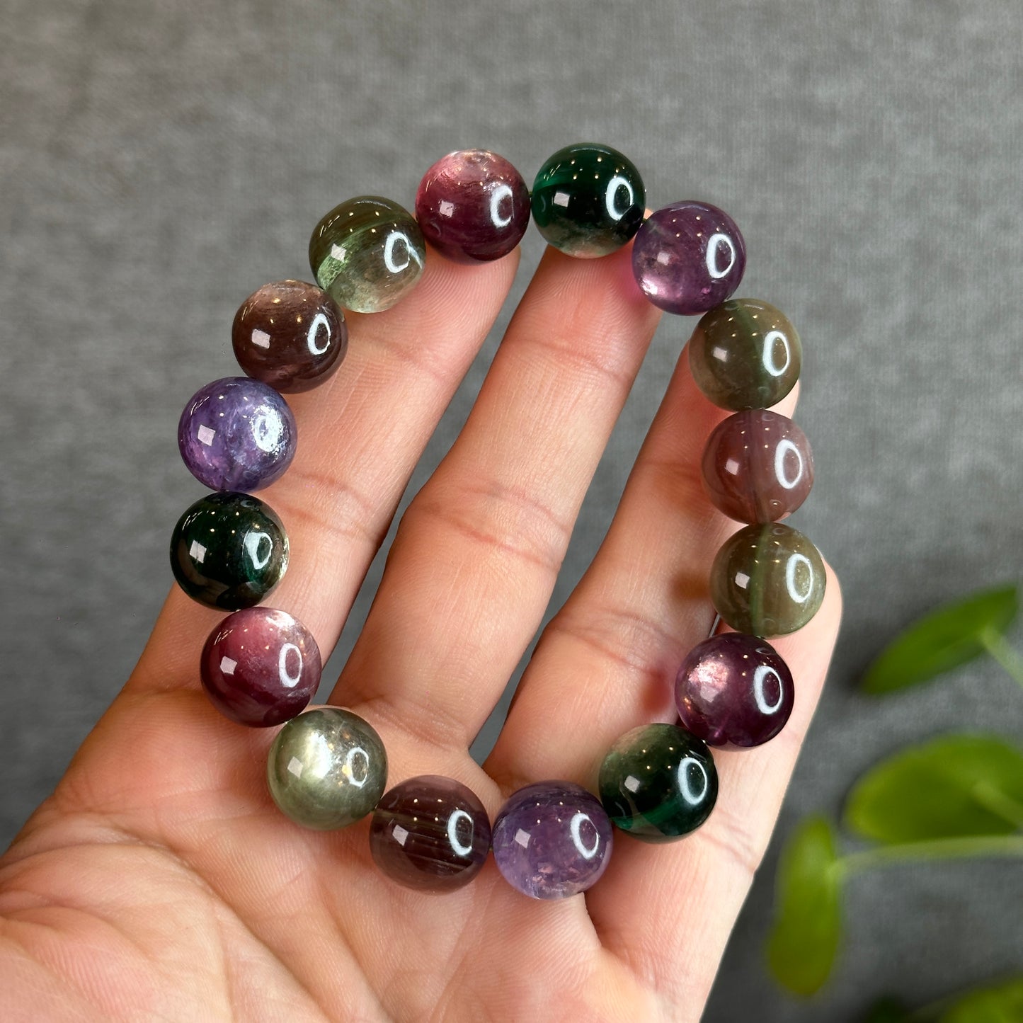 Mix Lepidolite Bracelet Size 13-14 mm