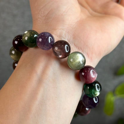 Mix Lepidolite Bracelet Size 13-14 mm