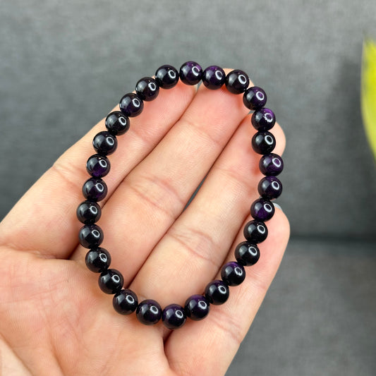 Natural Purpurite Bracelet Size 7 mm