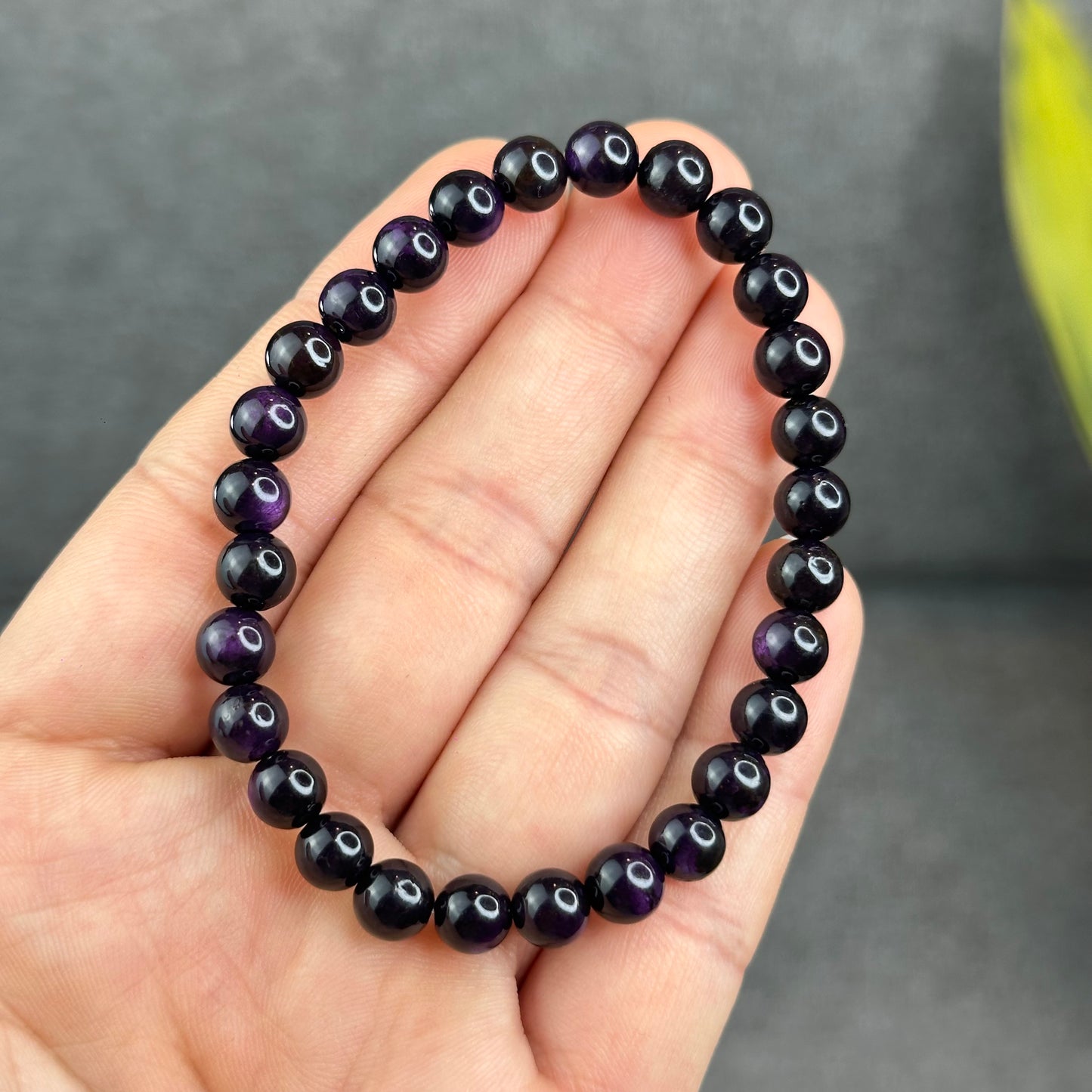 Natural Purpurite Bracelet Size 7 mm