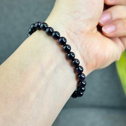 Natural Purpurite Bracelet Size 7 mm