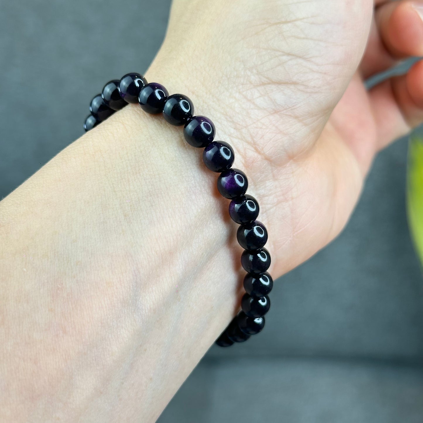Natural Purpurite Bracelet Size 7 mm