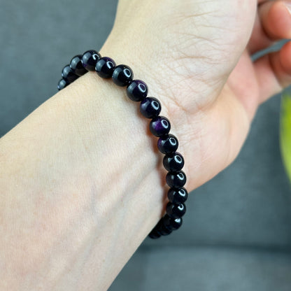 Natural Purpurite Bracelet Size 7 mm
