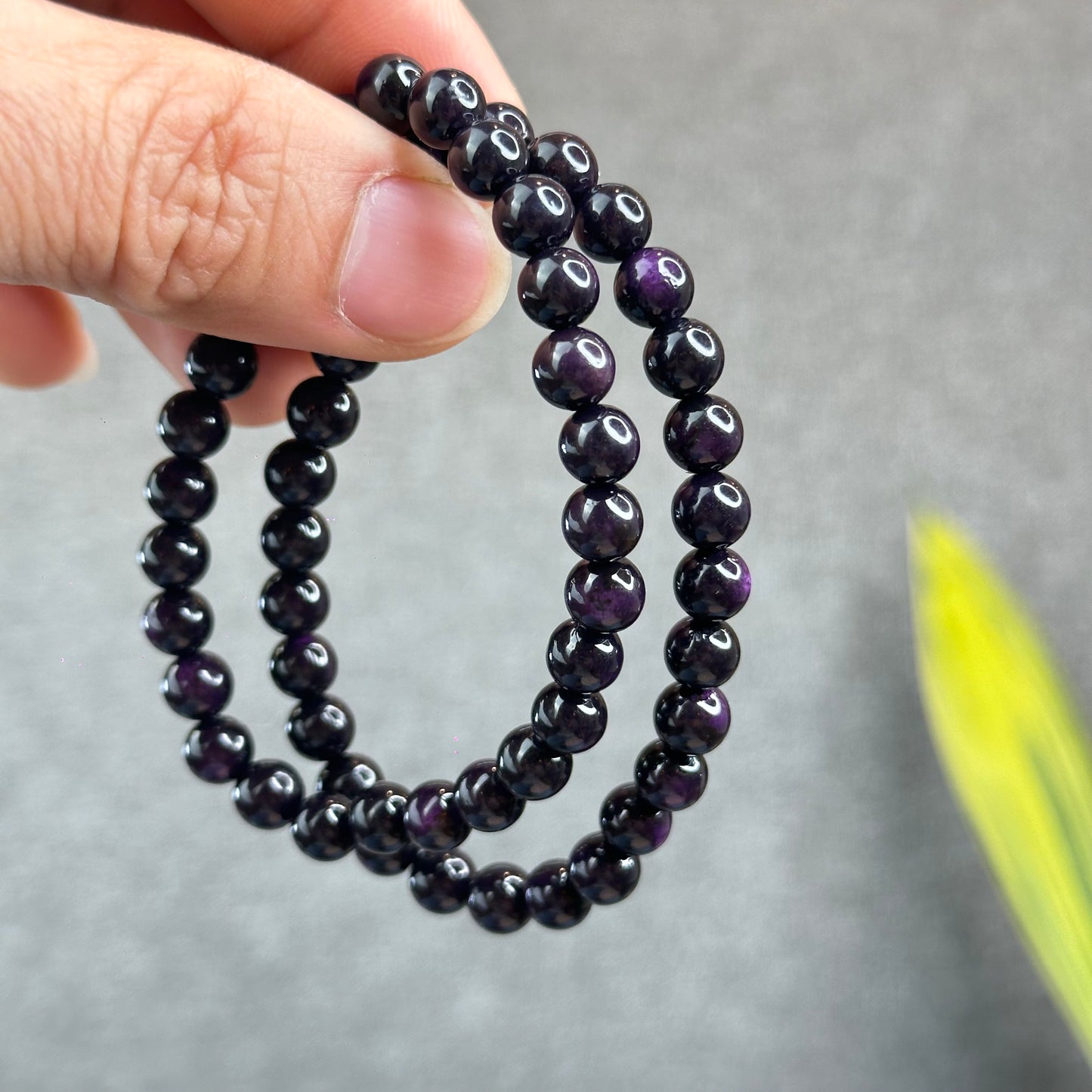 Natural Purpurite Bracelet Size 7 mm