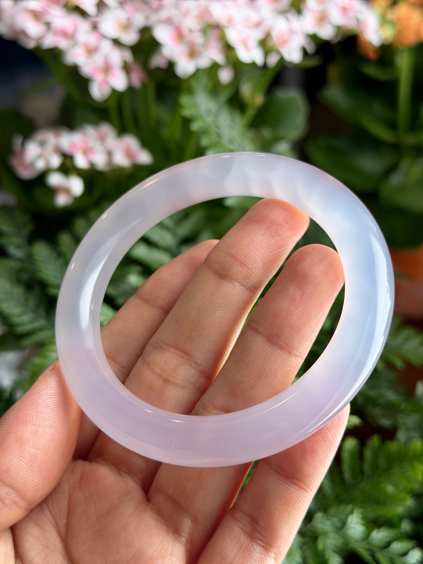 Natural Cinnibar Agate Bangle Chopstick Style Size 58 mm