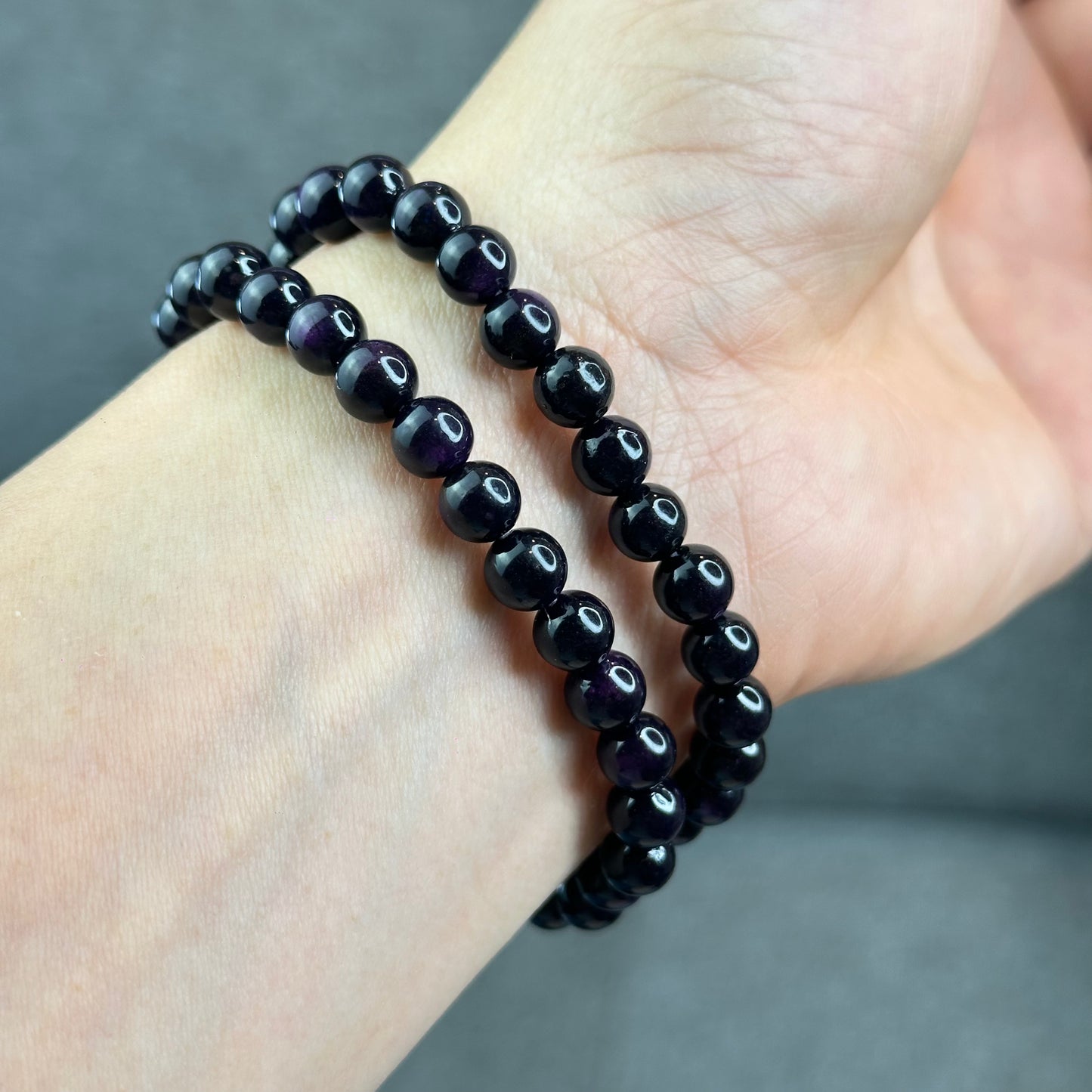 Natural Purpurite Bracelet Size 7 mm