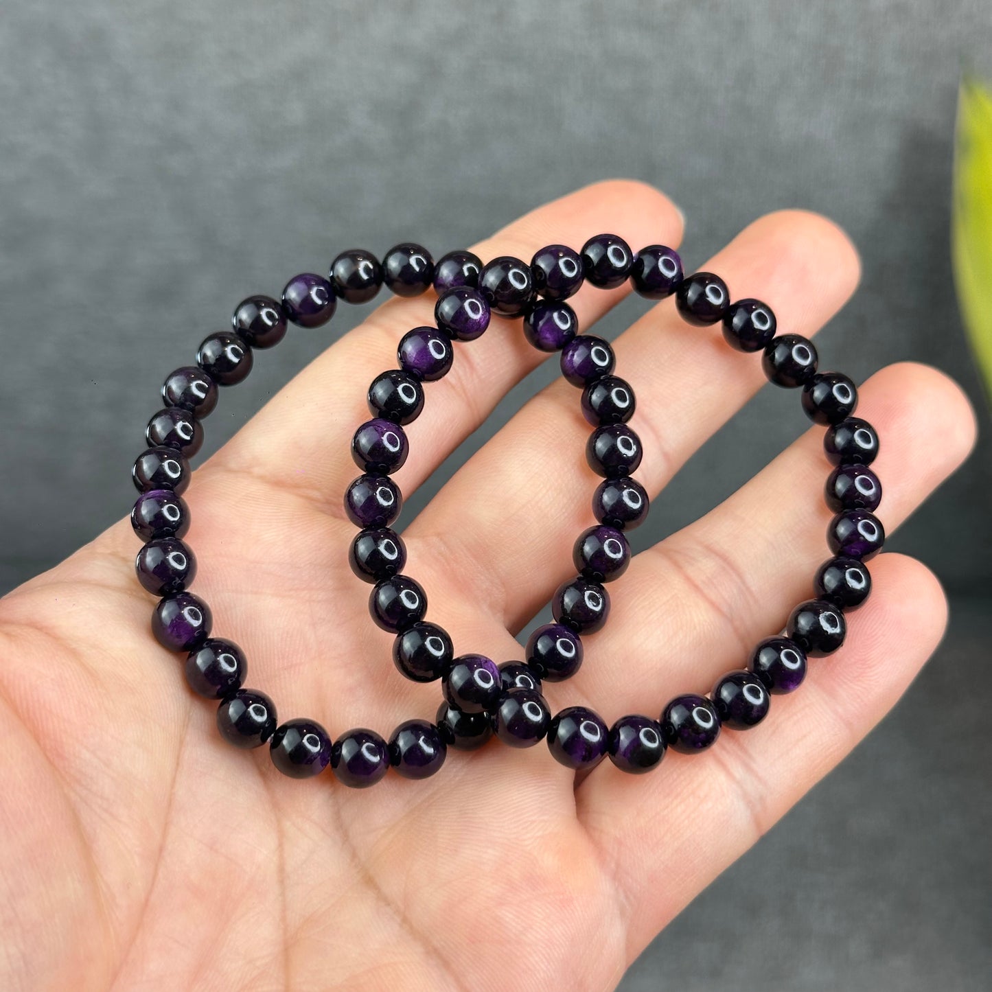 Natural Purpurite Bracelet Size 7 mm