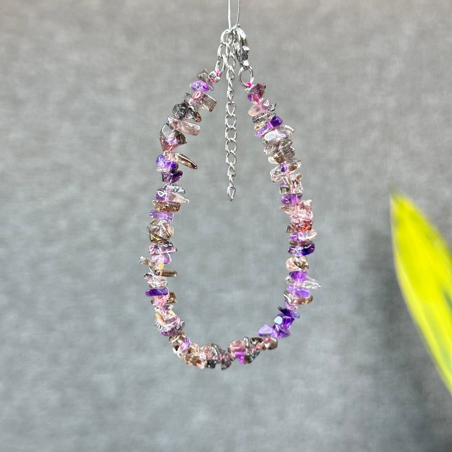 Natural Super 7 Bracelet with Clasp Size 7 mm
