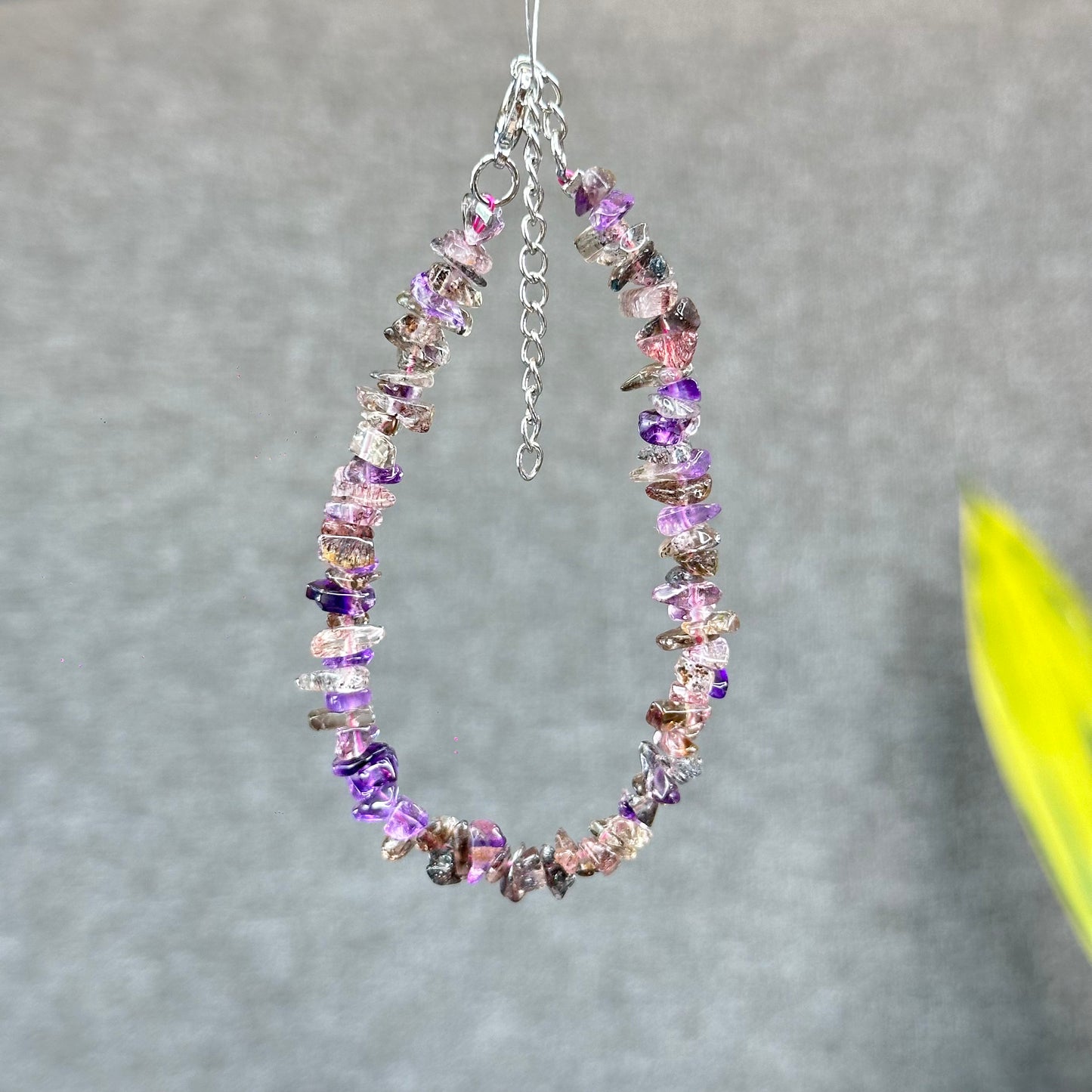 Natural Super 7 Bracelet with Clasp Size 7 mm