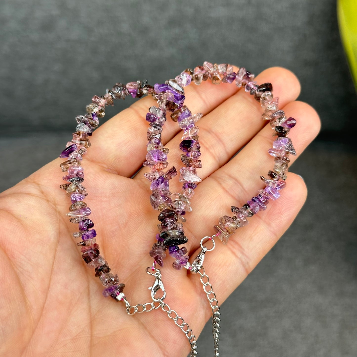 Natural Super 7 Bracelet with Clasp Size 7 mm