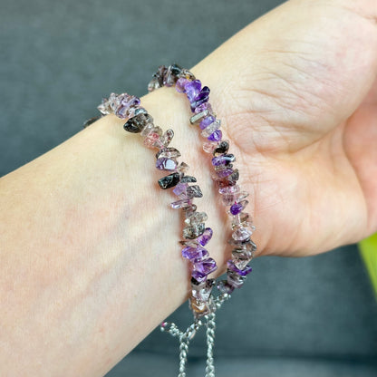 Natural Super 7 Bracelet with Clasp Size 7 mm