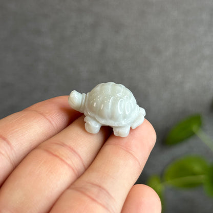 Floral Agate Turtle Carving