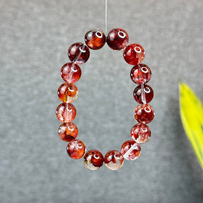 Natural Fire Quartz Bracelet Size 13 mm - High Quality