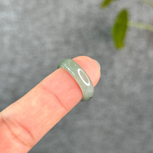 Natural Light Water Green Jadeite Jade Semi Translucent Size 1.66