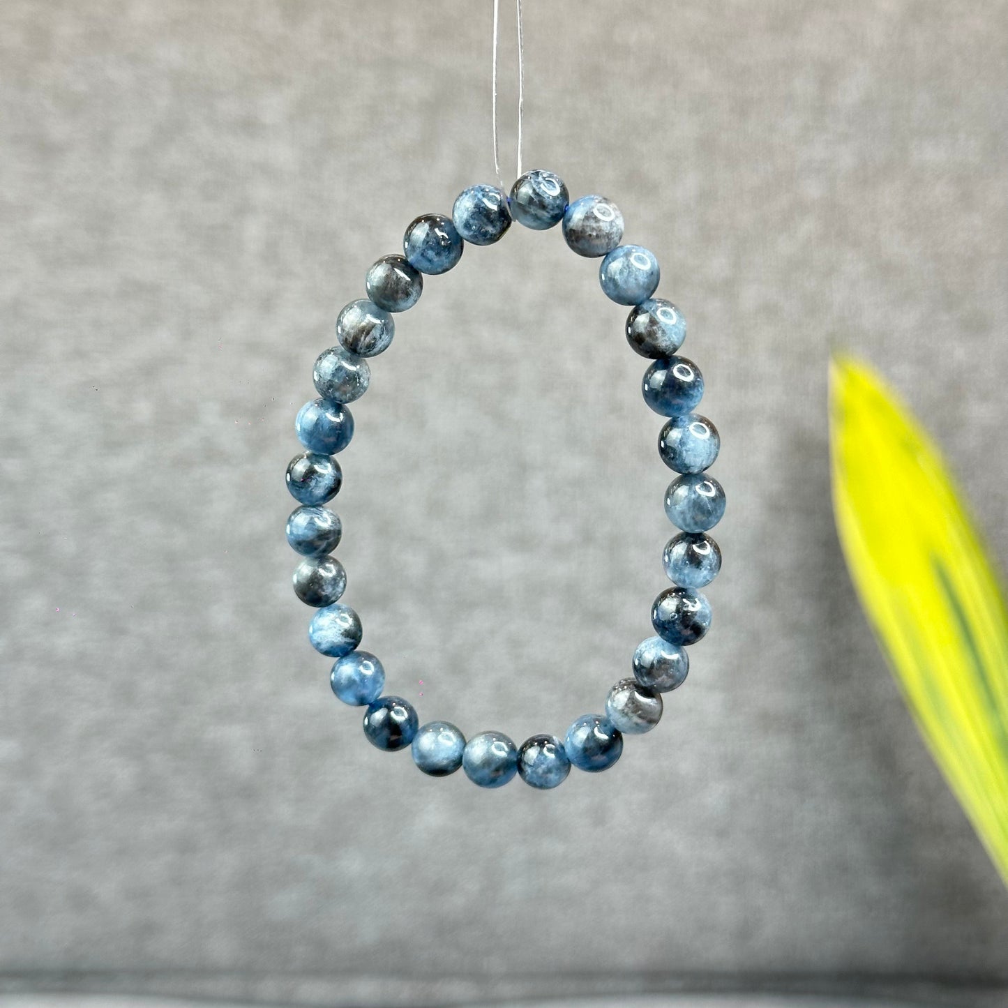 Natural Midnight Aquamarine Bracelet Size 6.5 mm