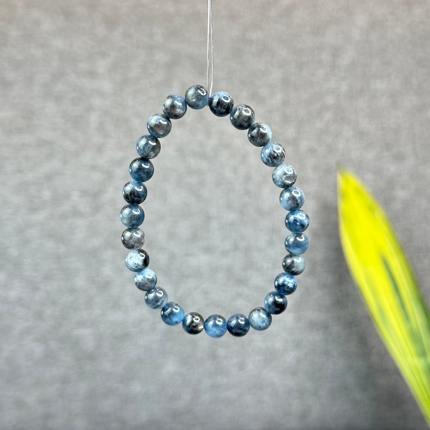 Natural Midnight Aquamarine Bracelet Size 6.5 mm