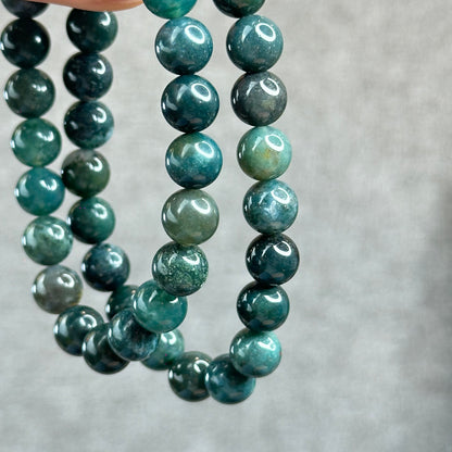 Natural Moss Agate Bracelet Size 8 mm