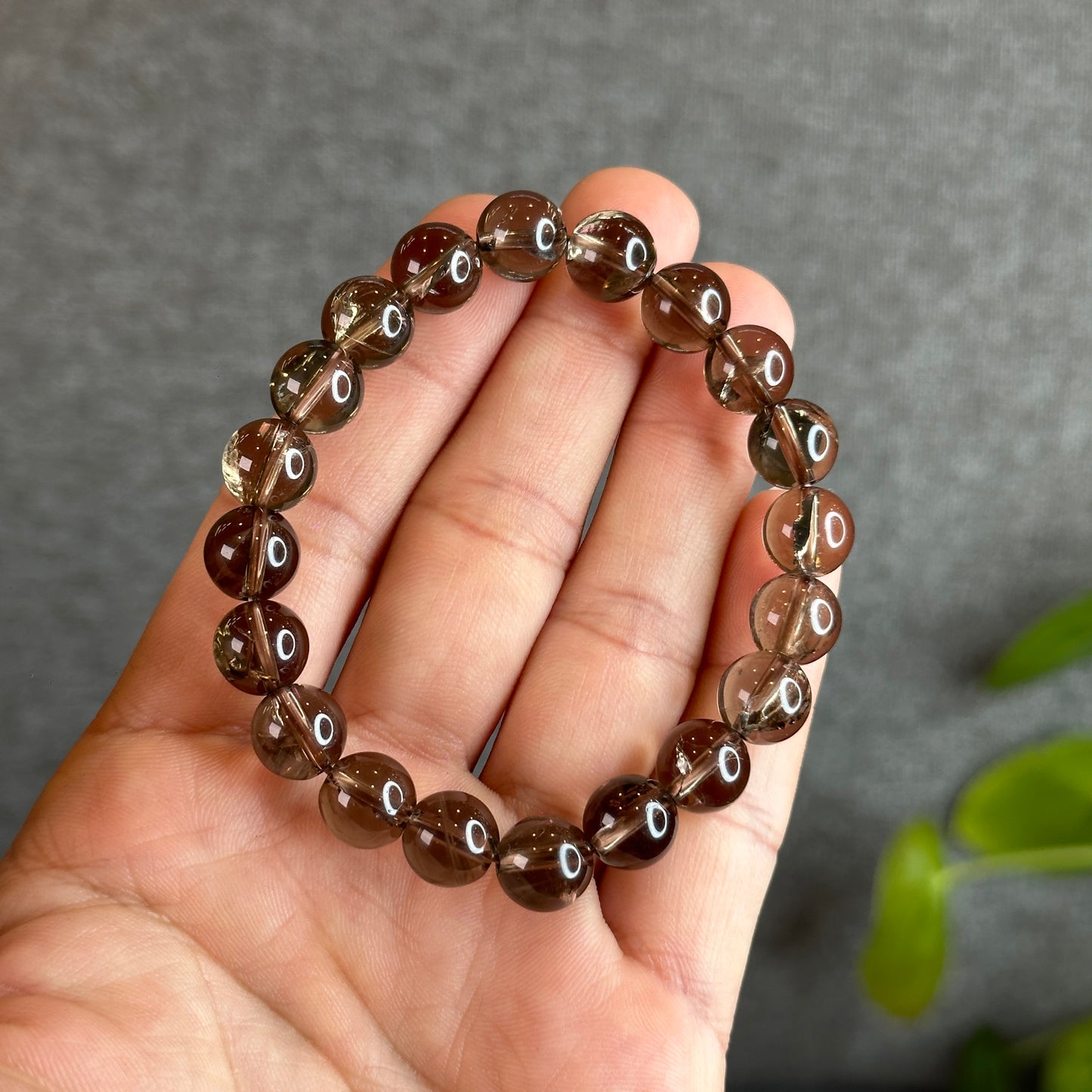 Smokey Quartz Bracelet Size 9.5-10 mm