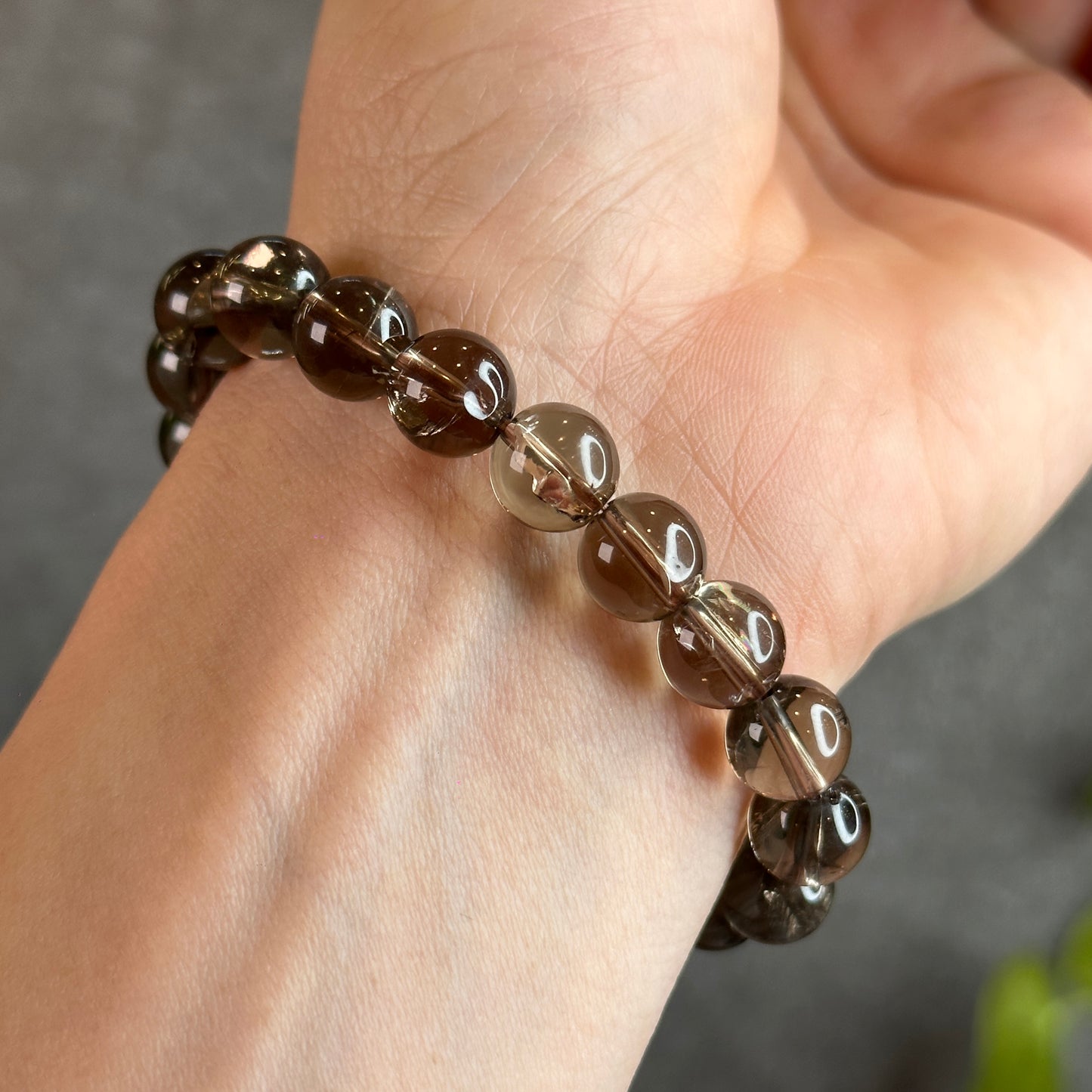 Smokey Quartz Bracelet Size 9.5-10 mm