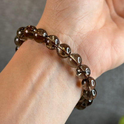 Smokey Quartz Bracelet Size 9.5-10 mm