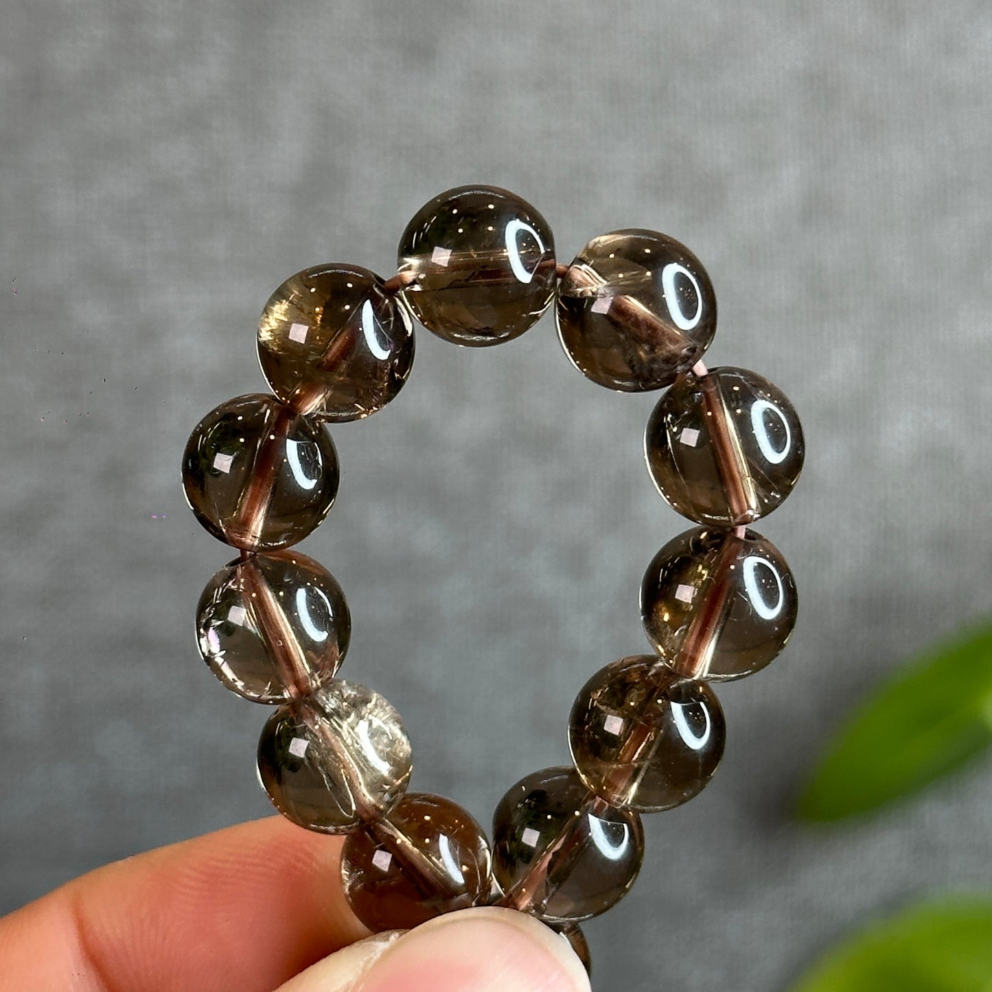 Smokey Quartz Bracelet Size 9.5-10 mm